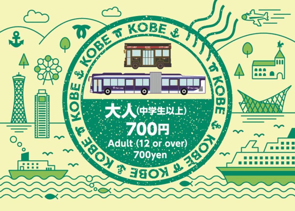 「Kobe 1-day loop bus ticket」